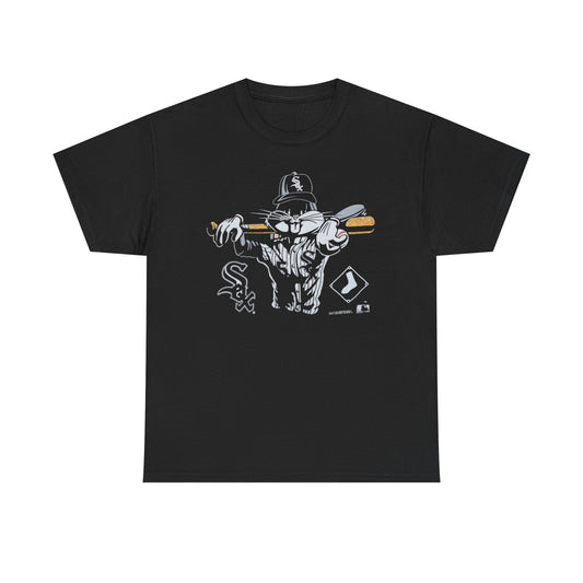 Vintage Bugs Bunny White sox Heavy Cotton bootleg Tee